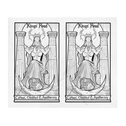 the priestess tarot Throw Blanket